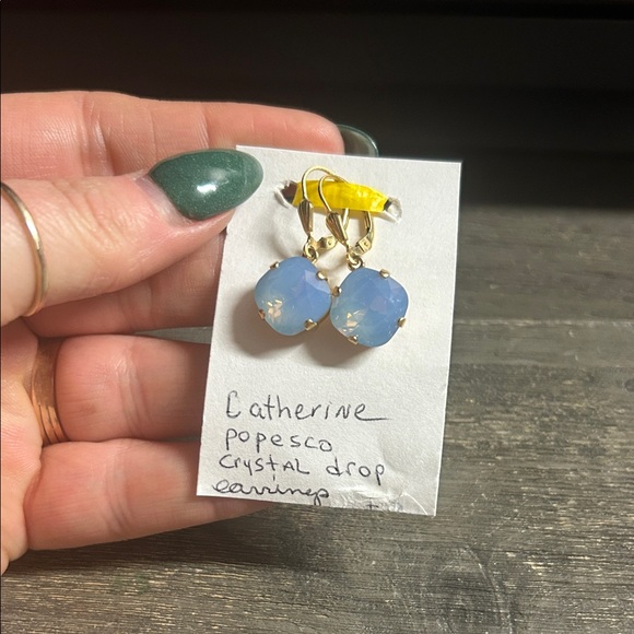 Catherine Popesco Jewelry - Catherine Popesco Opalescent Blue Earrings